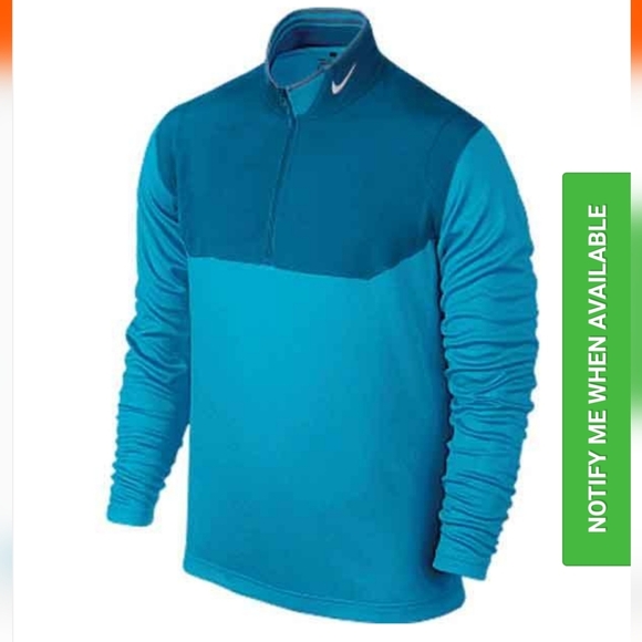 Nike Golf Half Zip Pullover Shirt White Gray Yellow Colorblock M 639883-100 - Picture 12 of 12